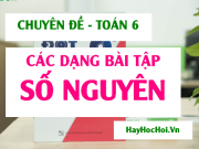 Các dạng bài tập số nguyên từ cơ bản và nâng cao (đầy đủ) Toán 6